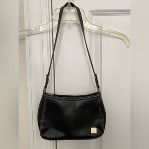 Liz claiborne vTg Small Black Leather Shoulder Bag